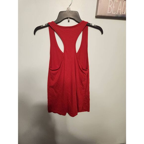 Fitness Tee Co Size M Red Racerback Workout Tank Top - Picture 3 of 3